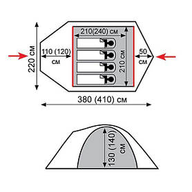 Палатка Tramp Mountain 4 (V2)