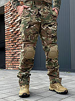 Тактичні військові штани мультикам ріп стоп з наколінниками