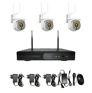 Комплект відеоспостереження DVR KIT 7103 на 3 камери поворотні 9413