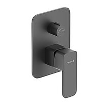 BILOVEC змішувач прихованого монтажу (2 функції, Q), чорний матовий