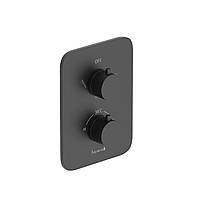 BILOVEC змішувач прихованого монтажу (термостат 3 функції), чорний матовий