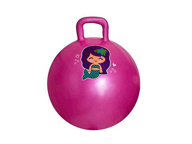 Мяч для фітнесу 45см 450г червоний з ручкою MS 0485-1 ТМ METR FG