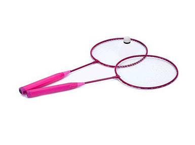 Бадмінтон гра набір ракетки та волан 56,5см рожевий залізний MS 0751 ТМ METR FG
