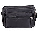 Чоловіча текстильна сумка на пояс KTA9506 чорна, фото 5