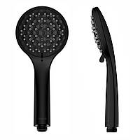 Душ ручний 100 мм, 5 режимів, блістер, чорний матовий