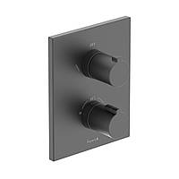 VIOLIK змішувач прихованого монтажу (термостат 2 функції, S), чорний матовий
