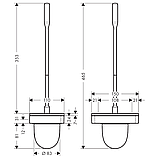 Axor Йоршик для унітазу, колір покриття шліфоване червоне золото, фото 2