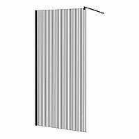 IMPRESE душевая стенка WALK-IN с профилем и держателем, 100*200см, черный мат, стекло mávat