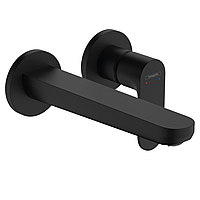 REBRIS S змішувач для умивальника на 2 отвори,колір чорний матовий