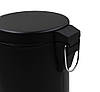 Відро для сміття кругле Zerix Solo-TC0107 Black 7 л колір чорний (ZX5900), фото 3