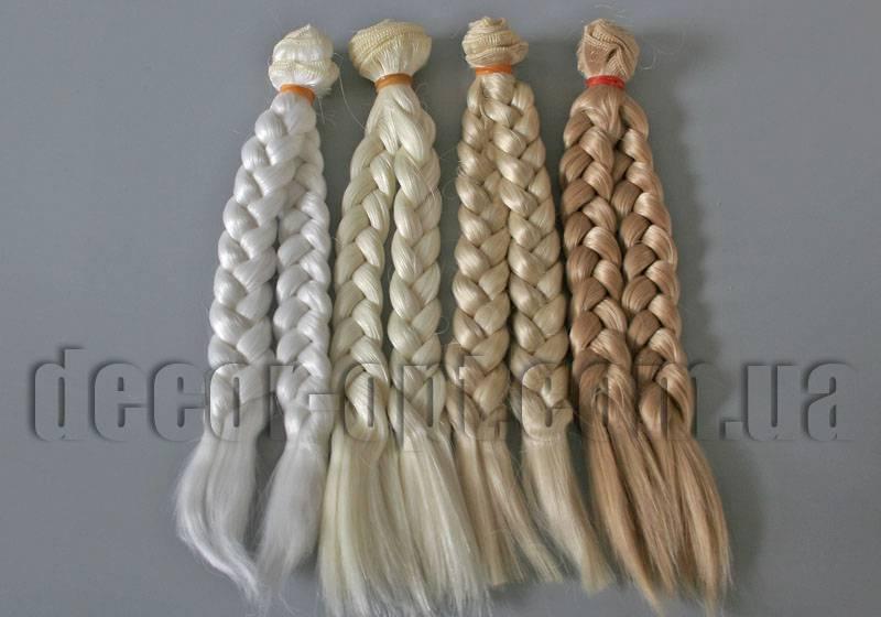 Волосся для ляльок косиця 25 см/~1м