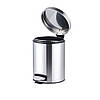 Відро для сміття з плавним закриванням кругле Mixxus Ellipse-TC0205 SS Color 5 л колір неіржавка (MI707, фото 8