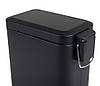 Відро для сміття з плавним закриванням прямокутне Zerix Sansa-TC0105 Black 5 л колір чорний (ZX5894), фото 7