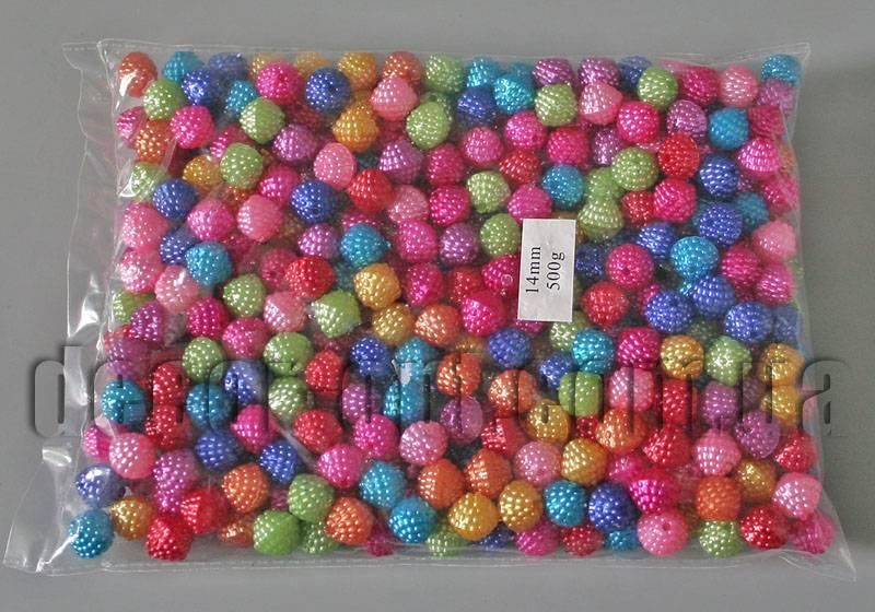Бусини з пухирцями асорті 14 мм 500 г