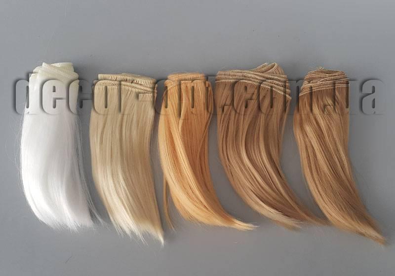 Волосся для ляльок каре 15 см/~80-90 см