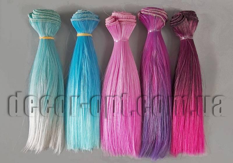 Волосся Омбре для ляльок пряме 15 см/~1м