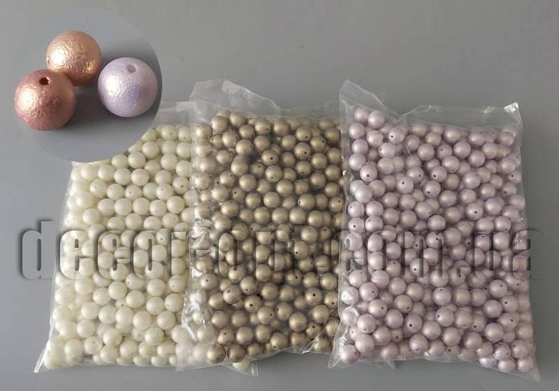 Бусини під перли 14 мм/500 гр