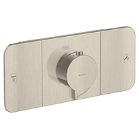 AXOR ONE термостат для 2х споживачів, ПМ, колір шліфованний нікель