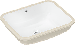 XUNIVA Q умивальник, що вбудовується 45*35см без отв, з переливом