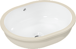 XUNIVA U умивальник, що вбудовується 45*35см без отв, з переливом