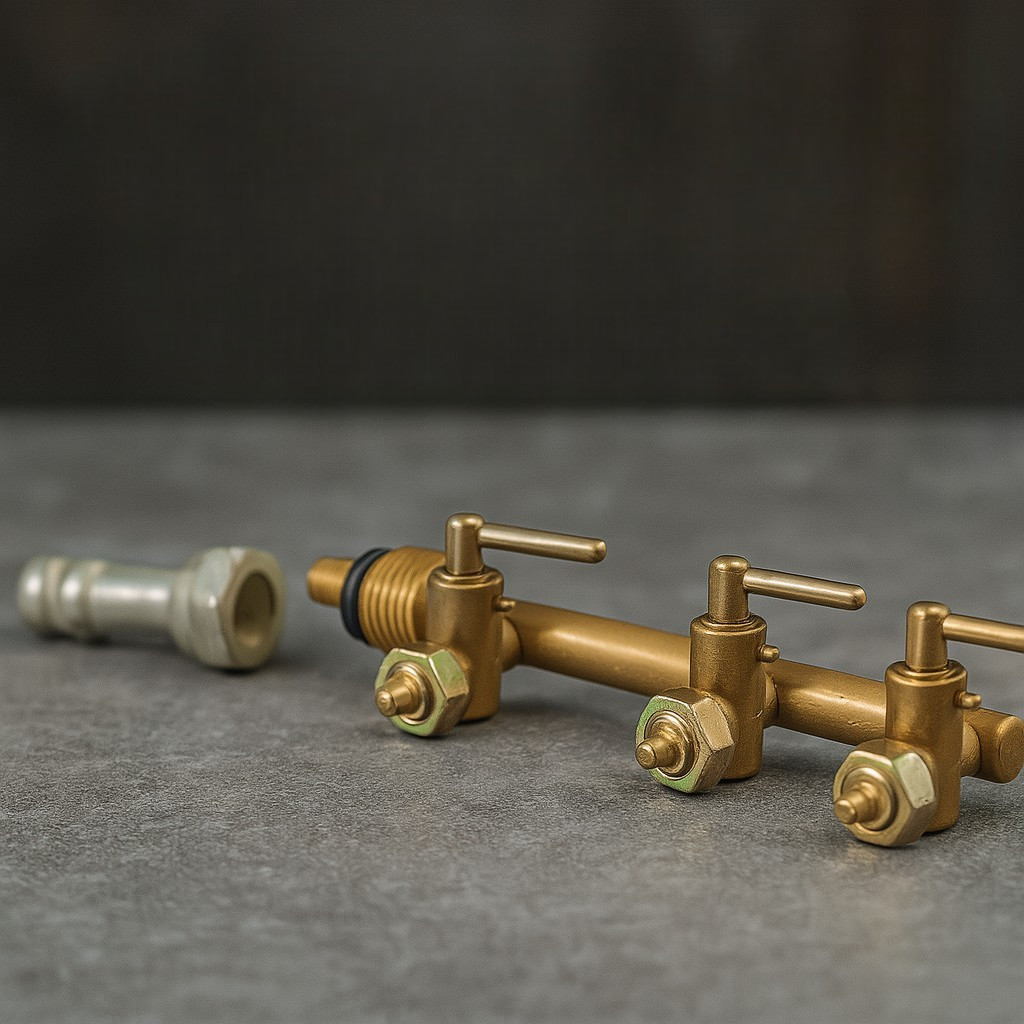 Чавунний газовий пальник SARRA з латунним вентилем для балонів — пряме підключення без редуктора, фото 1