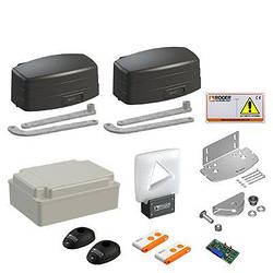 SET R23/373 — комплект ричового привода до 400 кг до 3,5 м стільничка для двостулкових воріт Roger Technology