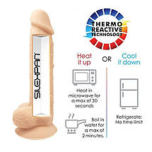 Анальна пробка термореактивна Silexd Plug Model 2 конічної форми, чорна, XS, фото 4