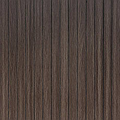 Покриття вінілове самоклеюче 3D рейки 600х600х2,8мм Димчастий каштан SW-00002195