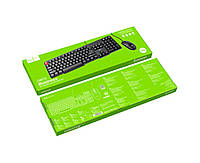 Комплект: бізнес-мембранної клавіатури та миші Hoco GM16 англійська/російська версія опціонально, з чутливістю 1200DPI Black