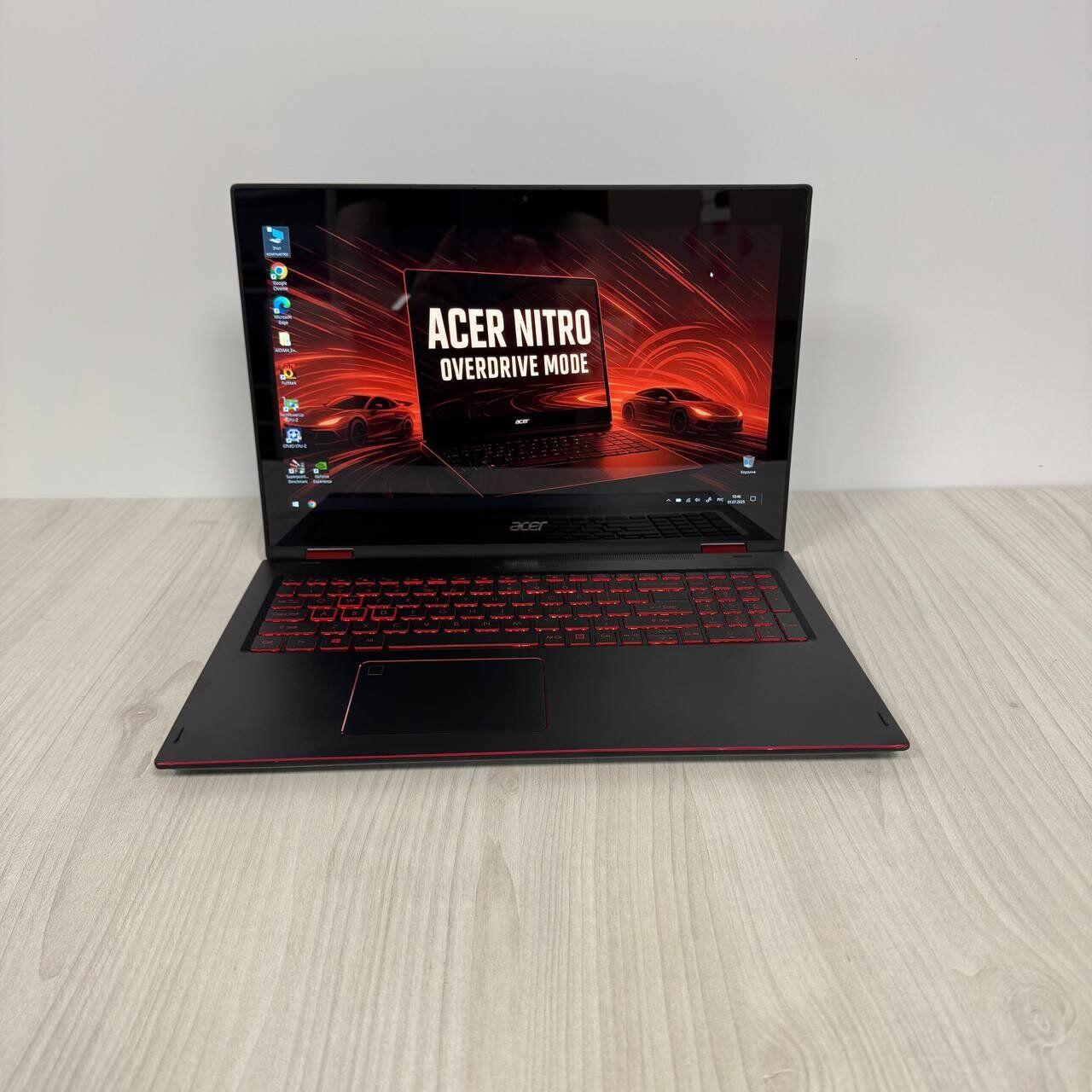 Б/в Ігровий ноутбук Б-клас Acer Nitro 5 Spin NP515-51 15.6" 1920x1080 Touch| i5-8250U| 8GB RAM| 256GB SSD+1000GB HDD| GTX 1050 4GB