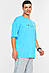 Футболка чоловіча батальна блакитного кольору 200477M, фото 2