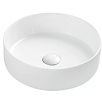 Умивальник накладний керамічний Mixxus Premium Topper-0101, круглий, білий, 355x355x120 мм (MP6489)