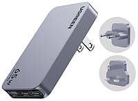 Зарядное устройство Ugreen 2хUSB-C + USB-A серый 65W (X753)