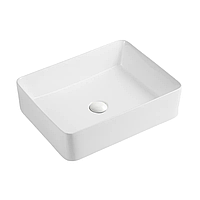 Умивальник накладний керамічний Mixxus Premium Quadro-0102 520x410x130mm (MP6488) з прямокутною формою та білим глянцевим покриття