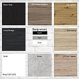 Письмовий стіл Ferrum-decor Драйв 750x1000x600 Білий метал ДСП Дуб Сонома 32 мм (FRD-103313), фото 4