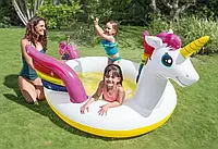 Дитячий надувний ігровий центр Єдиноріг, басейн Чарівний Єдиноріг із душем home