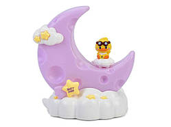 Нічник тварина на місяці 15*17*11см фіолетовий GL318 ТМ METR