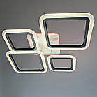 Світлодіодна люстра 100 Вт колір чорний з підсвічуванням основи та пультом д/к D-A9171/2+2 BK LED 3color dimmer, фото 2