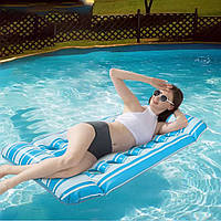 Матрац для плавання надувний, 72x130см, Блакитний (Матрас для води)