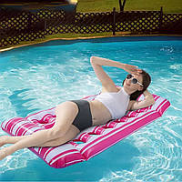 Матрац для плавання надувний, 72x130см, Рожевий (Матрас для води)