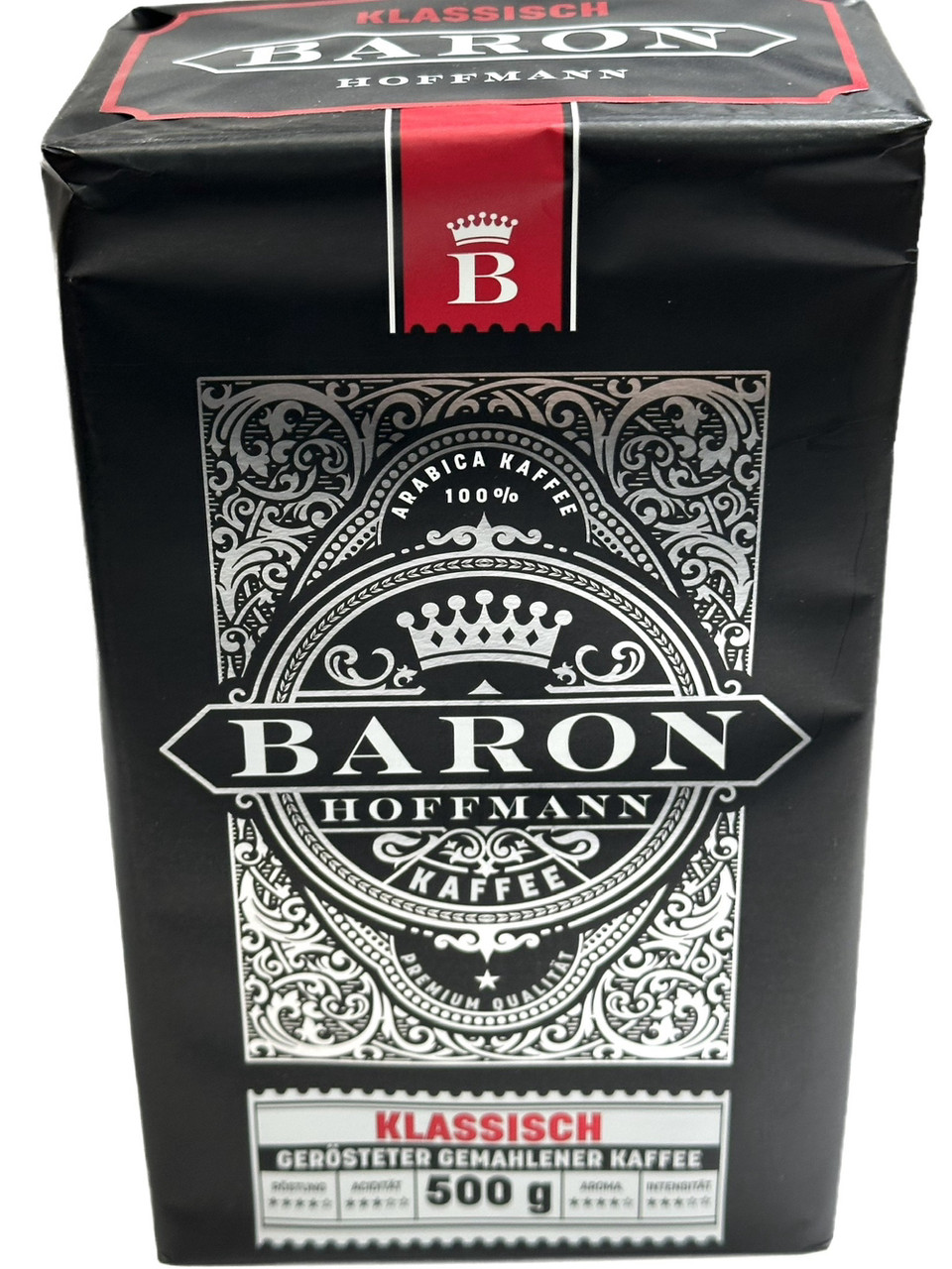 Кава натуральна мелена Baron Hoffmann Klassisch 500 г (Німеччина)