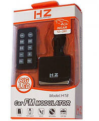 FM трансмітер для автомобіля H18 MP3 від прикурювача USB microSD
