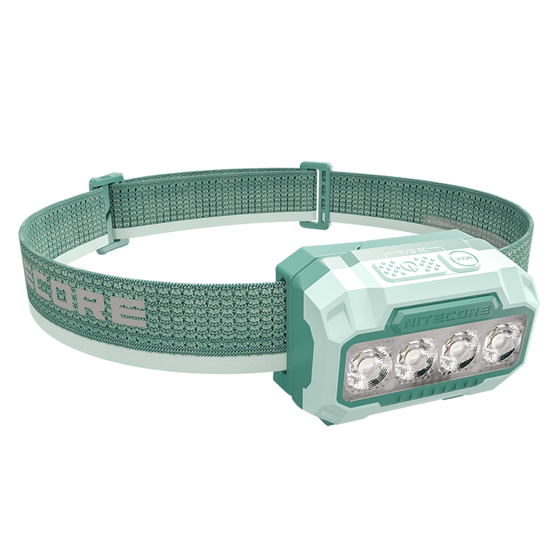 Налобний ліхтар Nitecore HA23 UHE (White-Red Led, 600 люмен, 3xAAA), зелений, IP66, 9 режимів, фото 1