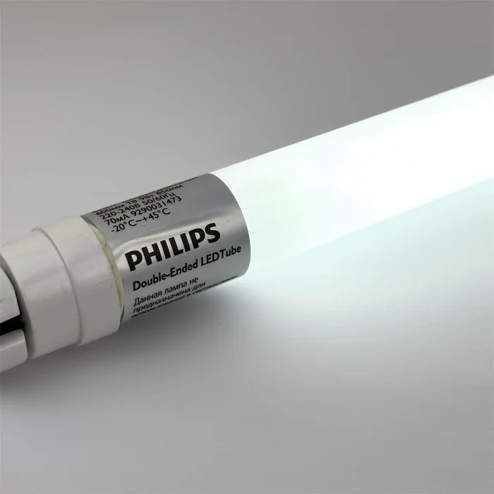LED лампа T8 9W 900Lm Philips Ledtube DE 0,6м 6500K холодне біле світло двостороннє підключення