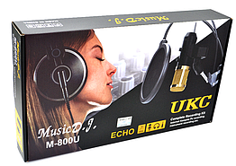 Студійний мікрофон M-800U конденсаторний односпрямований -34 дБ 20 Гц – 20 кГц