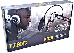 Студійний мікрофон M-900USB конденсаторний -34 дБ 20 Гц – 20 кГц