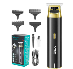 Тример професійний чоловічий чорний Vgr V-957 матовий потужний акумуляторний