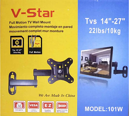 Настінний кріплення V-Star 101W для ТВ 14-27 дюймів міцний і надійний