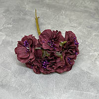 Хризантема 4,5 см, колір -бліда вишня, 6 шт