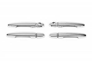 Накладки на ручки 4 шт нерж Omsaline - італійська нержавійка для Toyota Prius 2009-2015 рр, фото 2